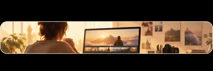 Vorschau einer Kanalidentität im Workflow für Content-Creator