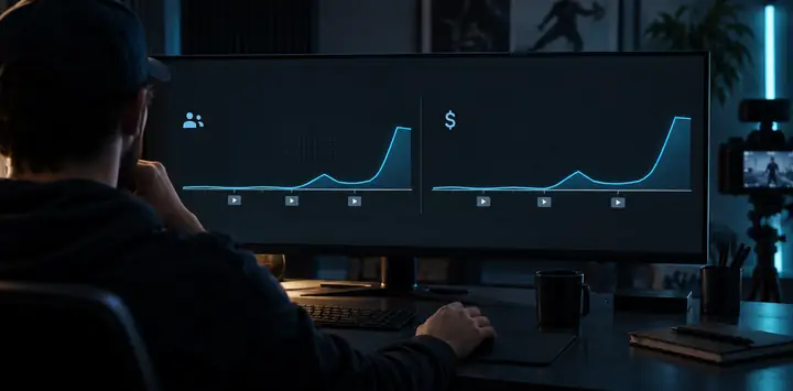 Creator-Analysen zum Wachstum von Publikum und Einnahmen