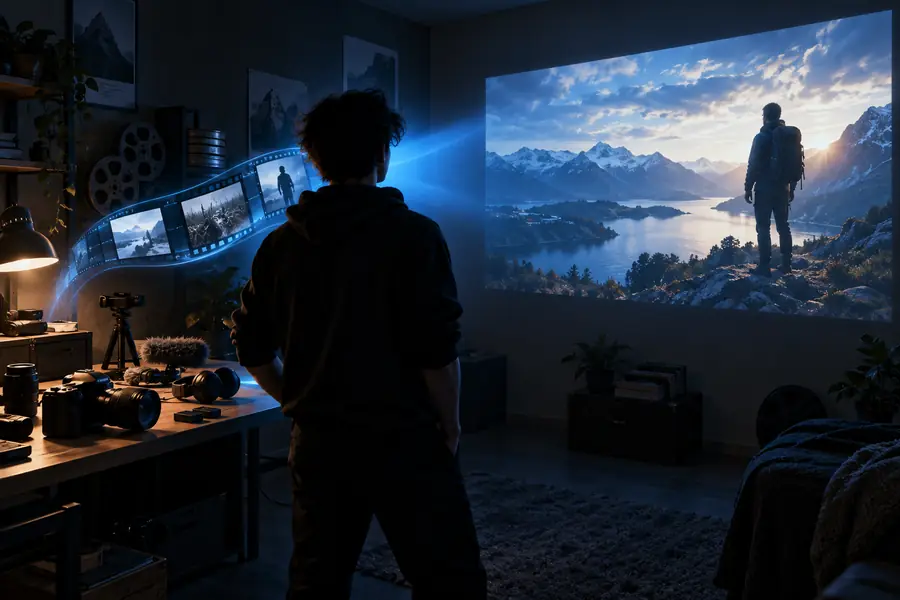 Example of a creator video presented as a finished visual concept